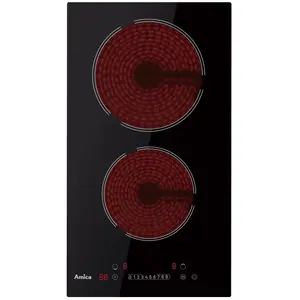 Amica - domino vitrocéramique 30cm 3000w noir av2527-1 -Vendu parcarrefour