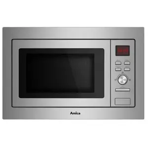 AMICA Micro-ondes encastrable 25 litres gril 900/1000W - AMB3025X pas cher