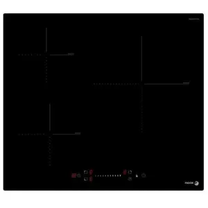 Table De Cuisson Vitrocéramique 4 Feux 6000W - 59 Cm, Feux Hilight, Commandes Manettes, Voyant Chaleur Résiduelle