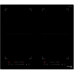 Table de cuisson à induction 60cm 4 feux 7200w noir - fai3546 - FAGOR pas cher