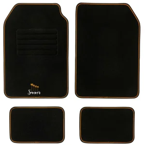 Jeu De 4 Tapis Universels Dbs Modèle Coco Summer En Noir