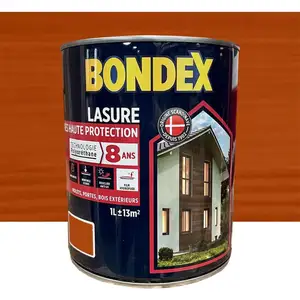 Comparateur de prix : Bondex - Lasure Très Haute Protection 8 ans Polyuréthane Teck - Incolore