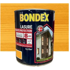 Bondex - Lasure Très Haute Protection 8 ans Polyuréthane Chêne doré 1 lVendu paramazon