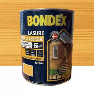 Bondex Lasure satinée chêne doré ultra classique 5 ans - 1LVendu parcdiscount