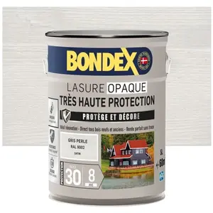 Bondex Lasure opaque Très haute protection - Gris perle RAL 9002 satin...Vendu paramazon