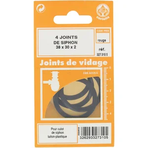 Joint de culot de siphon Gripp Diamètre Ext 38mm IVendu paramazon