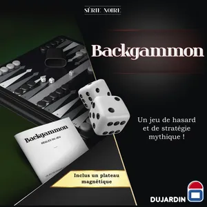 Jeu de société Dujardin Backgammon Série Noire pas cher