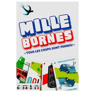 Jeux de carte mille bornes pocket Dujardin Blanc 16,1x2,5x9,4 cm A2401505 pas cher