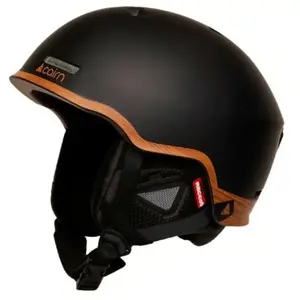 Casque de ski CAIRN CENTAURE RESCUE MIPS (MAT BLACK WOOD) pas cher
