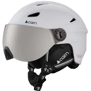 Casque Cairn Impulse Visor blanc avec verre Panoramic Cat.3 à effet miroir gris - 59-60 pas cher