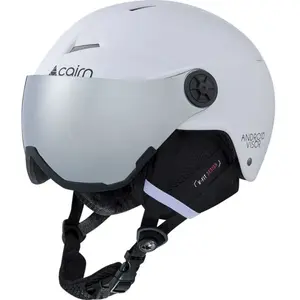 Casque de ski à visière CAIRN Android Visor J (Mat White) Enfant pas cher