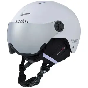 Casque de ski à visière CAIRN Android Visor J (Mat White) Enfant pas cher