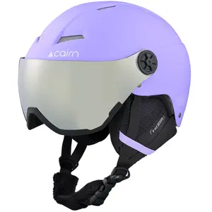 Cairn Android Visor J - Casque ski avec visière enfant Mat Lilac 54-56 cm pas cher