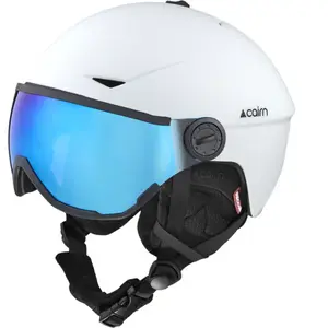Cairn - Rise Visor Pure Cat 3 - Casque ski avec visière Mat White - 58... pas cher