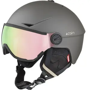 Cairn - Rise Visor Pure Cat 3 - Casque ski avec visière Mat Khaki Lime... pas cher