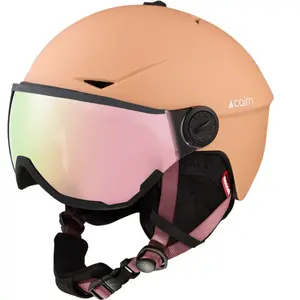 Cairn - Rise Visor Pure Cat 3 - Casque ski avec visière Mat Peach - 56... pas cher