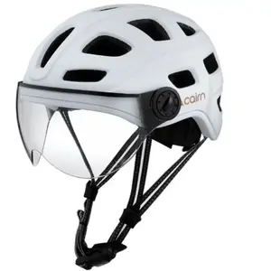 Cairn - Quartz Visor - Casque vélo urbain homme Mat Metallic White - M... pas cher
