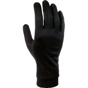 Gants Cairn Silk noir femme - 7 pas cher