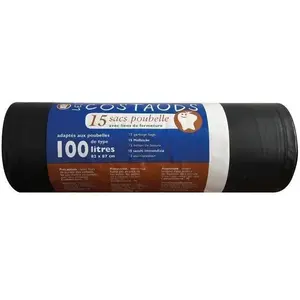 Schweitzer - Sac poubelle à liens traditionnel 100 15 ep 25 µm pas cher