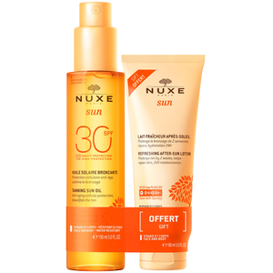 Nuxe Sun Huile Solaire Bronzante Spf30 et Lait fraicheur après-soleil Offert