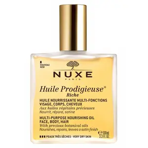 Comparateur de prix : Nuxe - Huile Prodigieuse® Riche Huile Nourrissante Multi-fonctions 100ml