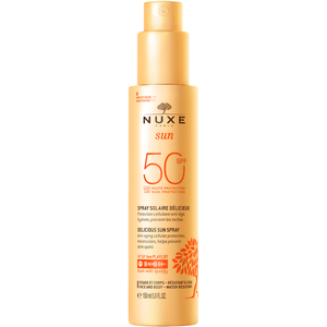 Comparateur de prix : Nuxe Face and Body Delicious Sun Spray SPF 50 150ml
