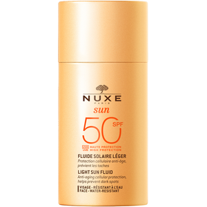 Comparateur de prix : Nuxe Sun Fluide Léger Visage Haute Protection SPF50 50ml