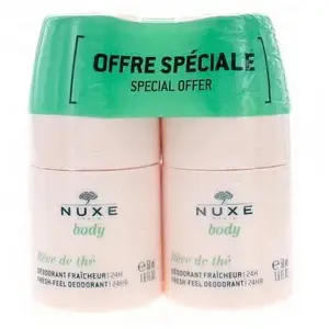 Nuxe Body Rêve de Thé déodorant fraîcheur 24h lot de 2x50ml pas cher