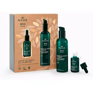 Comparateur de prix : Nuxe Coffret bio - Toute la force de la nature - Tous types de peaux - 2 soins