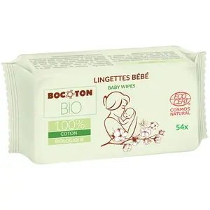 Bocoton - Lingettes ultra douces BIO pour bébé 54 lingettes - Bocoton