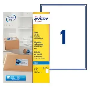 Comparateur de prix : Avery Étiquettes Autocollantes Personnalisables 199,6 x 289,1 mm 25 Pièces Jet d'Encre