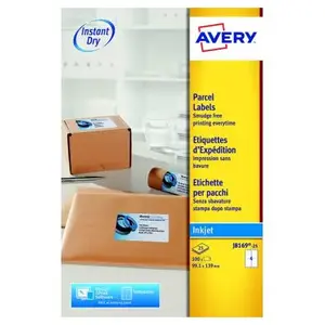 Comparateur de prix : Avery Dennison - Blanc - 99.1 x 139 mm 100 étiquette(s) (25 feuille(s) x 4) étiquettes adresses