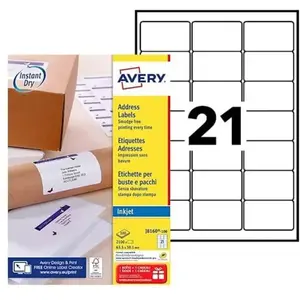 Avery - étiquettes adresses - 2100 étiquette(s) pas cher