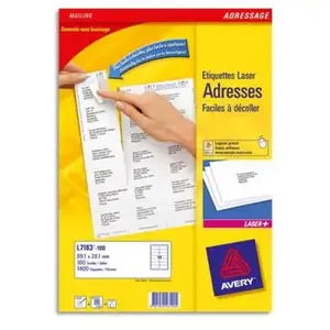 Avery - étiquettes adresses - 3500 étiquette(s) pas cher