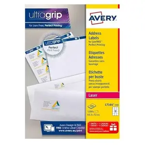 Comparateur de prix : Avery - étiquettes adresses - 1200 étiquette(s)
