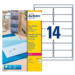Comparateur de prix : Etiquette laser Avery invisible 99.1x38.1 - boite de 350