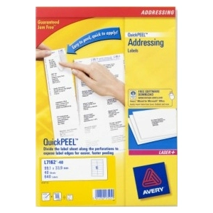 Avery - étiquettes adresses - 640 étiquette(s) pas cher