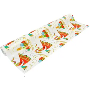 Comparateur de prix : Beaumont Papier cadeau largeur 50 cm : Père Noël et son traîneau