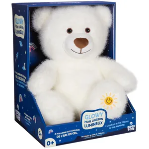 Comparateur de prix : Peluche Veilleuse Glowy, Mon Ourson Lumineux Beige   24 Cm Blanc