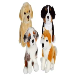 Animal en peluche Gipsy Chiens réalistes assis 25 cm Modèle aléatoire