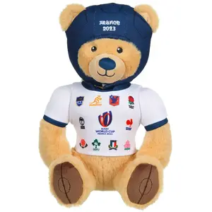 Gipsy Toys - Peluche Ours T-Shirt 20 Nations Coupe du Monde de Rugby/R... pas cher