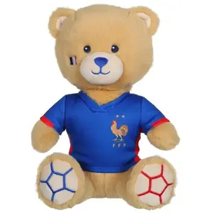 Peluche Ours FFF - GIPSY TOYS - Maillot, 24 cm pas cher