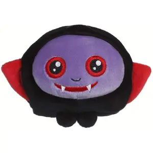 Peluche Squishimals Halloween Vampire Gipsy Toys - 10 cm - Rouge, Violet & Noir pas cher