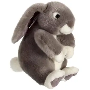 Comparateur de prix : Gipsy - 070362 - Peluche - Lapinous Assis - Gris - 22 Cm