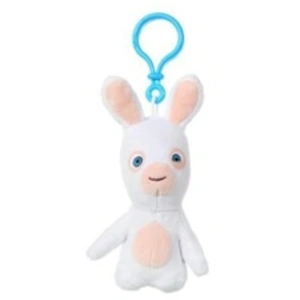Gipsy Toys  - Lapins Crétins porte-clés bouche fermée - 10 cm - Blanc pas cher