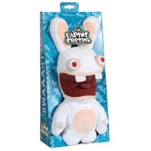 Peluche Sonore Gipsy Lapins Crétins Bouche Ouverte 28 cm pas cher