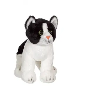 Gipsy Toys - Chat Floppikitty - 22 cm - Noir & Blanc pas cher