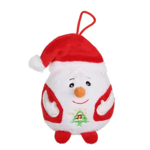 Bonhomme de neige - Bouille de Noël sonore 13 cm pas cher