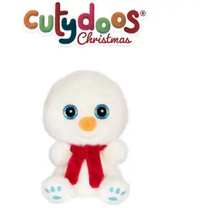 Gipsy Peluche Bonhomme De Neige 13cm Bleu pas cher