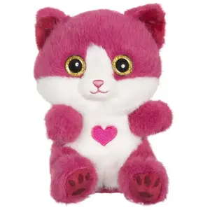 Comparateur de prix : Peluche - Peluche Chat Rose Framboise cutydoos Love - 13 Cm Rose